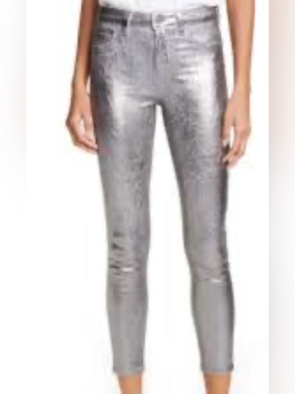 L'AGENCE Metallic Silver Jeans-BIG DISCOUNT!